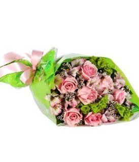 Sweetest Wishes Hand Tied Bouquet : Fresh Cut Format Mixed Flower Arrangements : Grocery & Gourmet Food