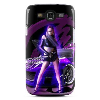 Z33 Purple Design Clip on Hard Case Cover for Samsung Galaxy S3 GT i9300 SGH i747 SCH i535 Cell Phone: Cell Phones & Accessories