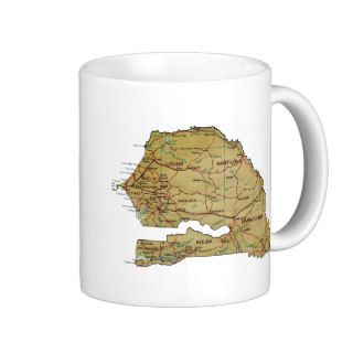 Senegal Flag ~ Map Mug