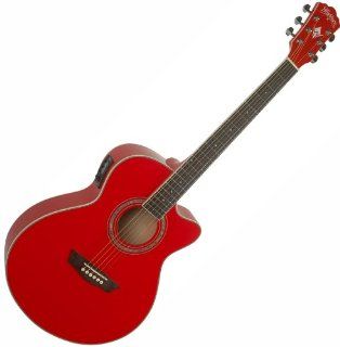 New Washburn Festival Series Ea12r Mini Jumbo Acoustic Electric Guitar: Musical Instruments