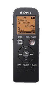 Sony ICD UX523 4GB Digital Flash Voice Recorder, Black (case of 5): Electronics