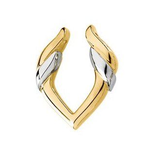 IceCarats Designer Jewelry 14K White Gold Pendant Enhancer: IceCarats: Jewelry