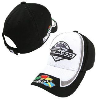 NASCAR 2013 Daytona 500 White/Black Adjustable Speed Hat Cap : Sports Fan Baseball Caps : Sports & Outdoors