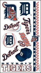 MLB Temporary Detroit Tigers Tattoo: Sports & Outdoors