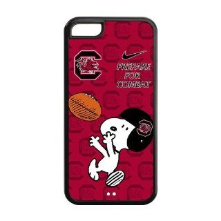 NCAA South Carolina Gamecocks Funny Snoopy Nike Logo Hard Cases Cover for iPhone 5c: Electronics