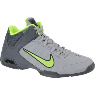 NIKE Mens Air Visi Pro IV NBK Mid Basketball Shoes   Size: 10.5, Grey/volt