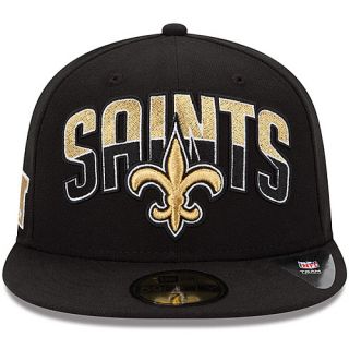 NEW ERA Youth New Orleans Saints Draft 59FIFTY Fitted Cap   Size: 6 1/2, Black