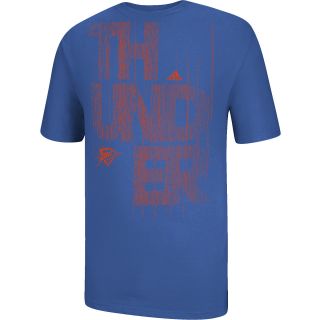 adidas Mens Oklahoma City Thunder Written Out Short Sleeve T Shirt   Size: 2xl,