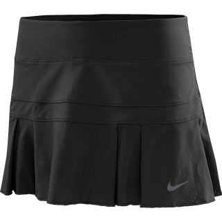 NIKE Womens Woven Pleated Tennis Skirt   Size: Xl, Black/mat Silvr