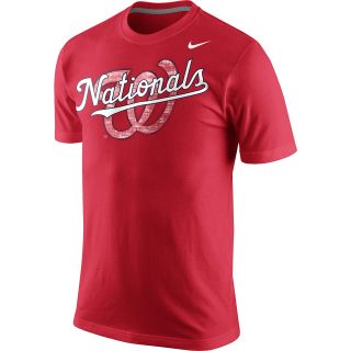 NIKE Mens Washington Nationals Team Issue Woodmark Short Sleeve T Shirt   Size:
