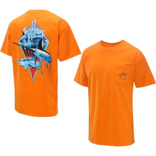 GUY HARVEY Mens Fight Club Short Sleeve T Shirt   Size: Xl, Orange