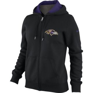 NIKE Womens Baltimore Ravens Tailgater Fleece Full Zip Hoody   Size: Small,