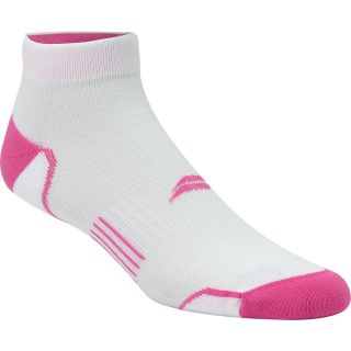 SOF SOLE Fit Performance Running Low Cut Socks   Size: Small, White/rose