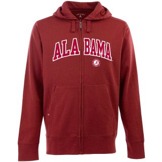 Antigua Mens Alabama Crimson Tide Full Zip Hooded Applique Sweatshirt   Size: