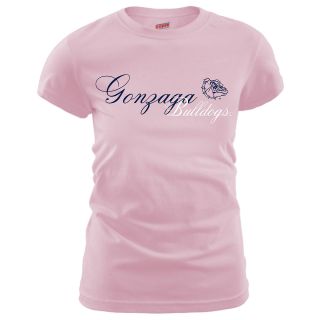 MJ Soffe Womens Gonzaga Bulldogs T Shirt   Soft Pink   Size XL/Extra Large,