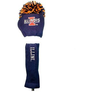 Team Golf University of Illinois Fighting Illini Pom Pom Knit Head Covers