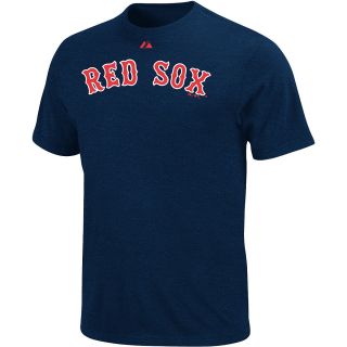 Majestic Mens Boston Red Sox Official Wordmark Navy Tee   Size: Medium, Boston