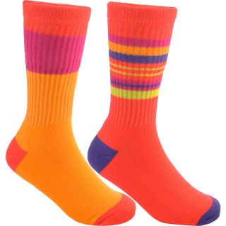SOF SOLE Kids All Sport Crew Performance Socks   2 Pack   Size: Small, Coral