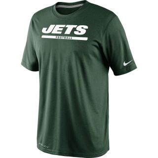 NIKE Mens New York Jets Legend Elite Font T Shirt   Size Medium, Fir/carbon
