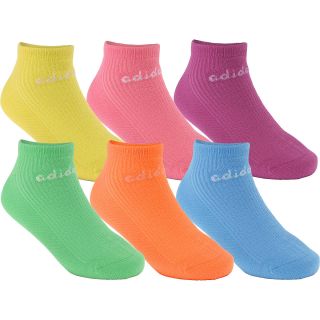 adidas Girls Superlite No Show Socks   6 Pack   Size: Small, Assorted