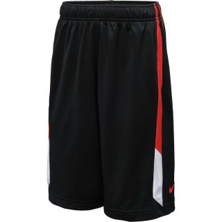 NIKE Boys Hoop Hazard Basketball Shorts   Size: Small, Black/university Red