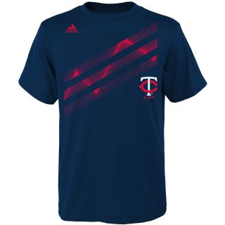 adidas Youth Minnesota Twins Laser Field Short Sleeve T Shirt   Size: Medium