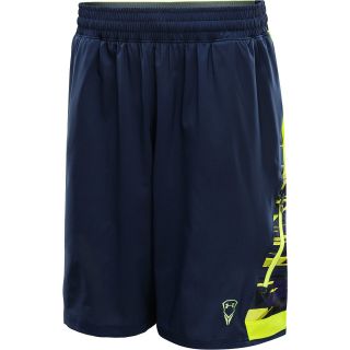 UNDER ARMOUR Mens Lacrosse Shorts   Size: Xl, Midnight Navy/yellow