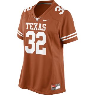 NIKE Womens Texas Longhorns #32 Orange College Football Game Replica Jersey  