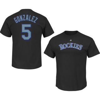 MAJESTIC ATHLETIC Mens Colorado Rockies Carlos Gonzalez Player Name And Number