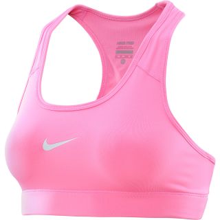 NIKE Womens Pro Sports Bra   Size: Large, Pink Glow/grey