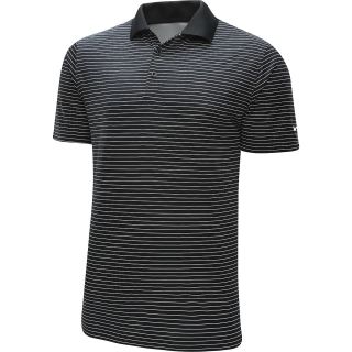 NIKE Mens Victory Stripe Short Sleeve Golf Polo   Size: Xl, Black/white