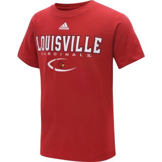 adidas Youth Louisville Cardinals Basic Team Short Sleeve T Shirt   Size: Xl,