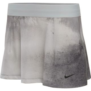 NIKE Womens Slam Printed Tennis Skirt   Size: Large, Silver/anthracite