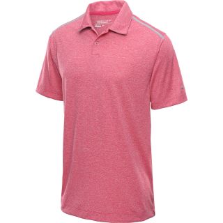 NIKE Mens Lightweight Heather Golf Polo   Size 2xl, Pink/silver