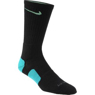 NIKE Womens Dri FIT Elite Basketball Crew Socks   Size: Medium, Black/green