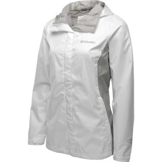COLUMBIA Womens Arcadia II Jacket   Size: Medium, White/flint Grey