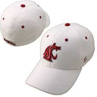 Zephyr Washington State Cougars ZH Stretch Fit Hat   White   Size Large,