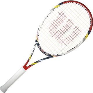 WILSON Steam 100 BLX Tennis Racquet   Size: 3, Red/white/black