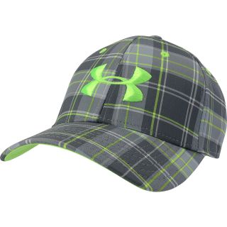 UNDER ARMOUR Mens Resonance Stretch Fit Cap   Size: M/l, Graphite/green