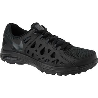 NIKE Mens Dual Fusion Run 2 Running Shoes   Size: 10.5, Black/black/black