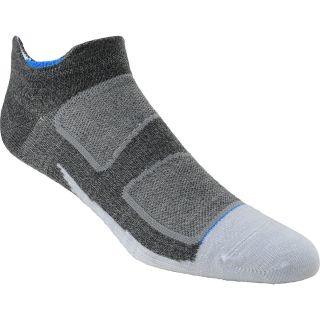 FEETURES! Elite Merino+ Ultra Light No Show Socks   Size: Large, Grey/blue