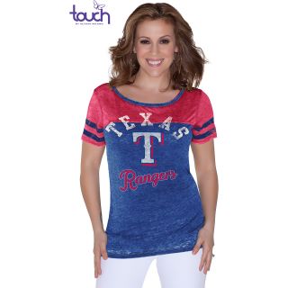 Touch By Alyssa Milano Womens Texas Rangers Morgan Short Sleeve T Shirt   Size