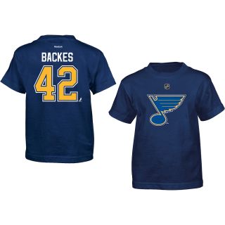 REEBOK Youth St. Louis Blues David Backes Player Team Color Short Sleeve T 