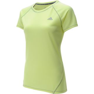 adidas Womens Sequencials Run Short Sleeve T Shirt   Size: Medium, Glow