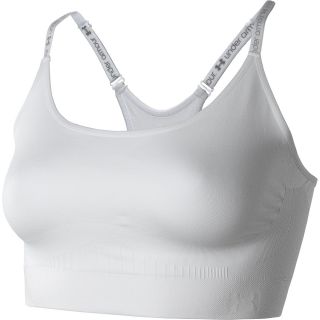 UNDER ARMOUR Womens Essential Seamless Bra   Size: XS/Extra Small, White/silver