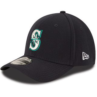 NEW ERA Mens Seattle Mariners Team Classic 39THIRTY Stretch Fit Cap   Size: