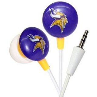 iHip Minnesota Vikings Logo Earbuds (HPFBMINEB)