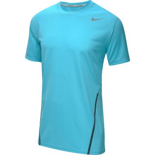NIKE Mens Power UV Short Sleeve Tennis T Shirt   Size: Small, Gamma Blue/grey
