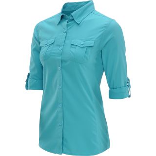 ALPINE DESIGN Womens Long Sleeve Sun Shirt   Size: Medium, Columbia
