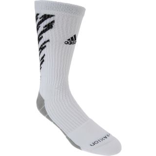 adidas Team Speed Traxion Shockwave Crew Socks   Size: Large, White/black
